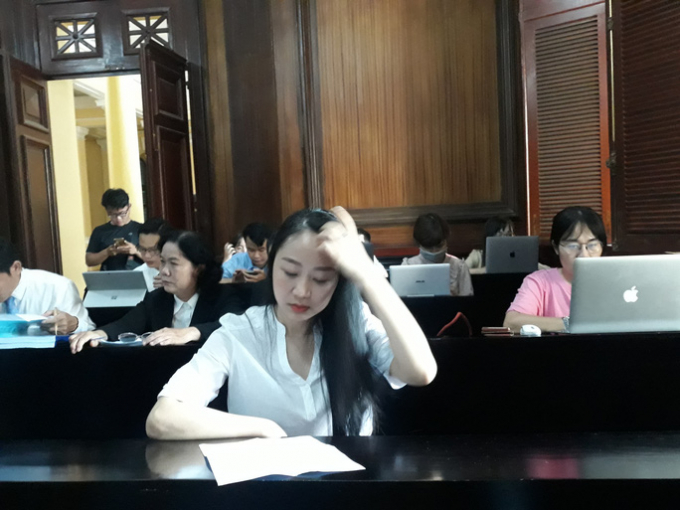 Chị Nguyễn Thị Bích Hường tại phiên tòa phúc thẩm