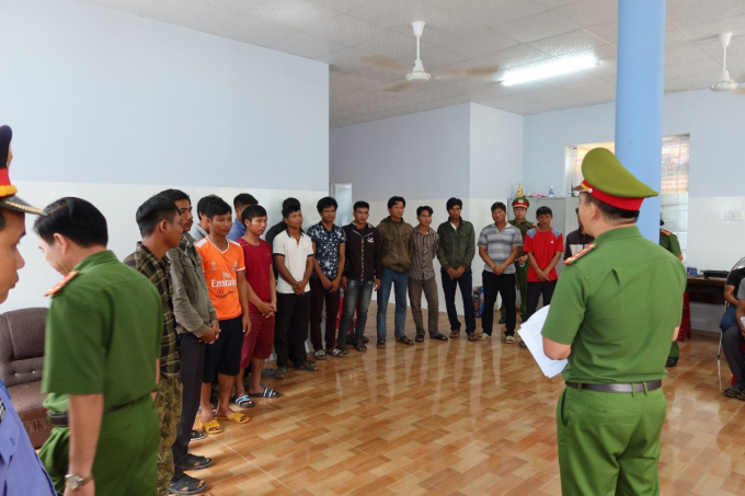 37 đối tượng bị khởi tố