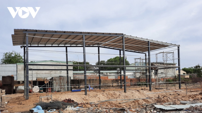 Công trình nhà xưởng tại phường 12 xây dựng không phép.