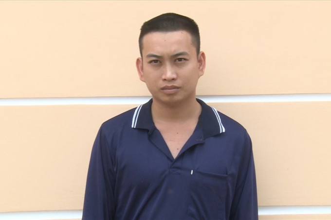 Đối tượng Trần Văn Kha bị bắt tạm giam vì đánh người gây thương tích. Ảnh: PV