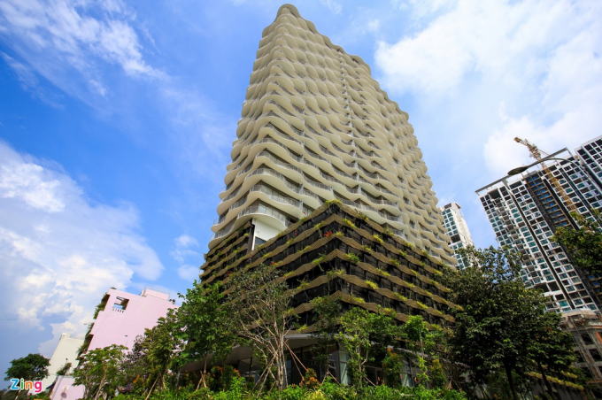 Dự án Waterina Suites tại phường Thạnh Mỹ Lợi, TP Thủ Đức đã bàn giao từ năm 2019 nhưng tỷ lệ người dân ở thực ở đây hiện nay chỉ khoảng 50%. Ảnh: Quỳnh Danh.
