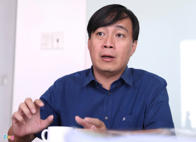 Ông Trần Khánh Quang, Tổng giám đốc Công ty Bất động sản Việt An Hòa. Ảnh: Duy Anh.