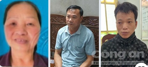 3 đối tượng trong vụ án: Hồng, Bình, Mão (từ trái qua)