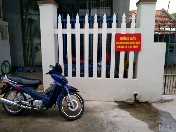 Nhà dân ở TP Tuy Hòa, tỉnh Phú Yên cách ly y tế tại nhà