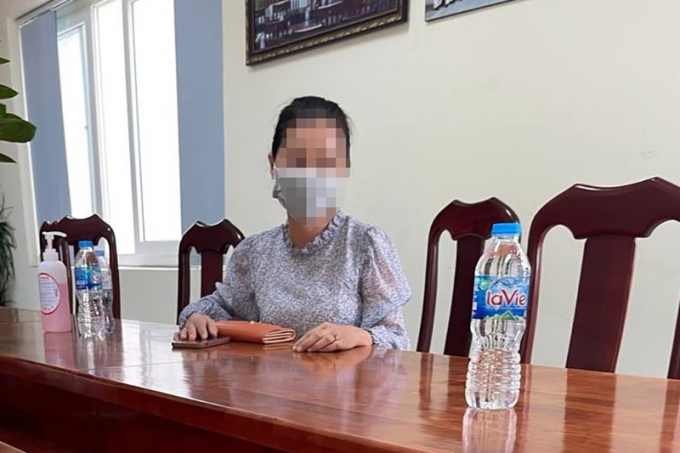 Bà Dương bị xử phạt năm triệu đồng sau khi đăng tải thông tin sai sự thật ở TP Thủ Đức. Ảnh CA
