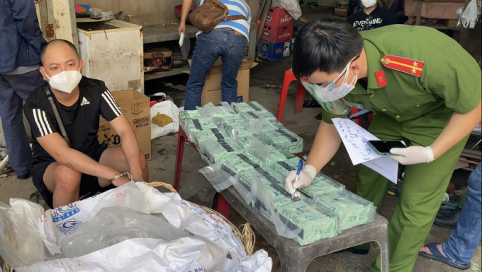 L.T.H. cầm đầu đường dây đưa ma túy từ Campuchia về TP.HCM. Ảnh: Công an cung cấp.