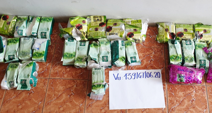 34kg ma tuý tang vật thu giữ.