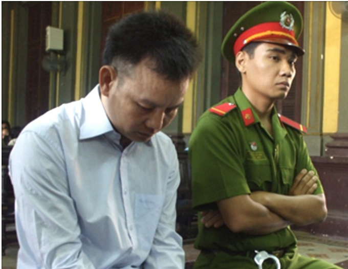 Bị cáo Trình Văn Tám trong phiên tòa phúc thẩm