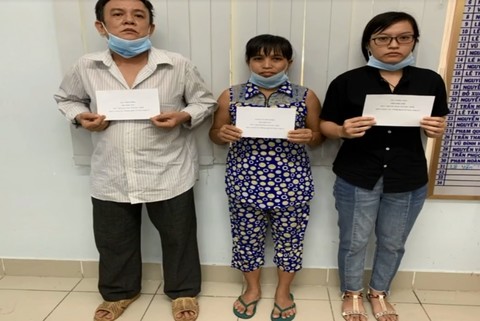 3 bị can tại công an.