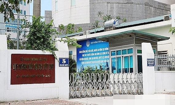 Trụ sở Cục Đường thủy nội địa Việt Nam tại 5 Tôn Thất Thuyết, phường Dịch Vọng Hậu, quận Cầu Giấy, Thành phố Hà Nội.