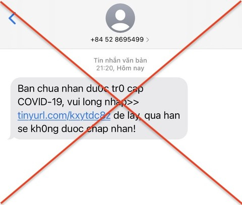 Người dân cần cảnh giác với dạng tin nhắn này để tránh bị lừa đảo.