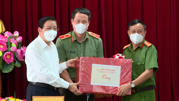 Ông Phan Đình Trạc tại buổi làm việc - Ảnh : CTV