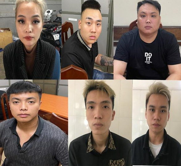 Các nghi phạm tại cơ quan công an - Ảnh: Công an cung cấp