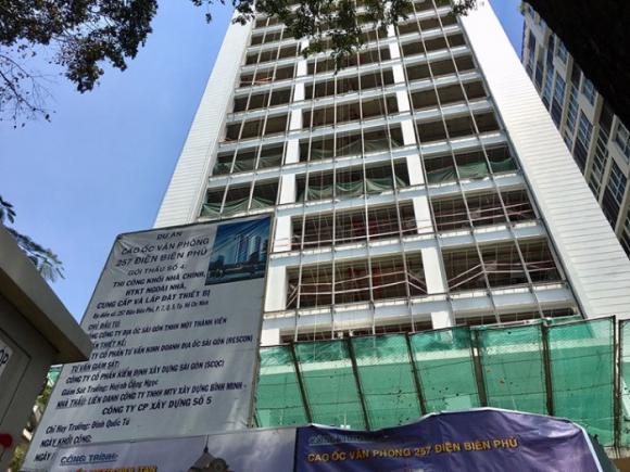 Dự án cao ốc văn phòng 257 Điện Biên Phủ, Q.3 (TP.HCM) tiếp tục bị thanh tra (ảnh: Đình Phú)
