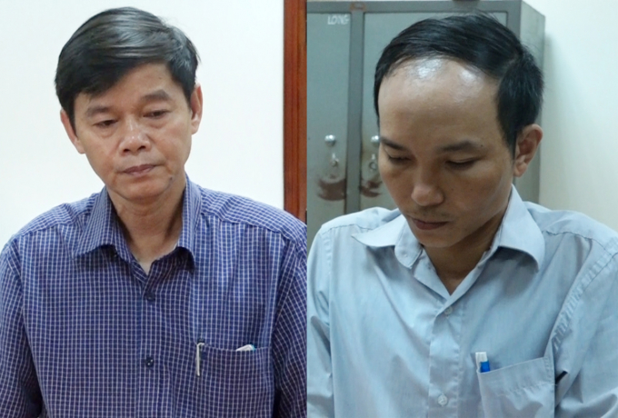 Khởi tố, bắt tạm giam ông Lê Chí Tấn (trái) và Bùi Minh Tuấn