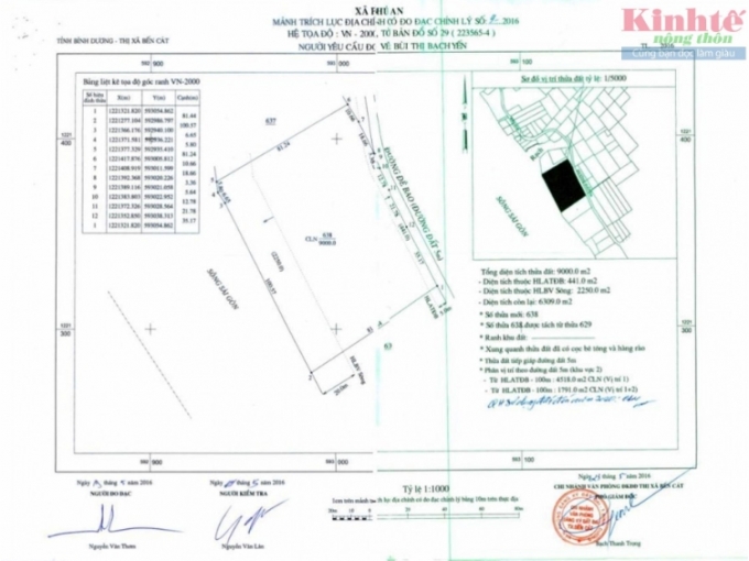 Bản đồ Khu đất nhà bà Hoa nằm ngay ven sông Sài Gòn.
