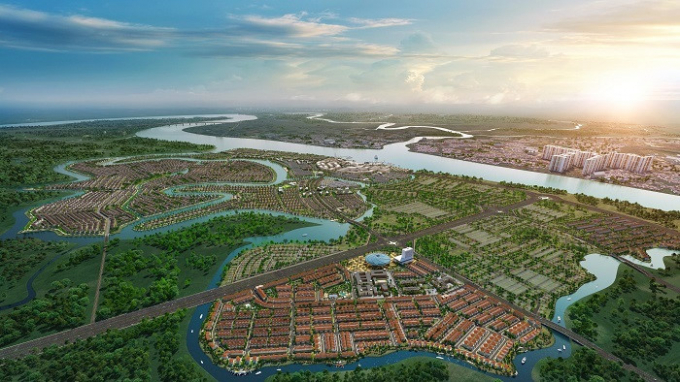 Phổi cảnh tổng thể Khu đô thị sinh thái thông minh Aqua City quy mô gần 1.000ha của Tập đoàn Novaland.