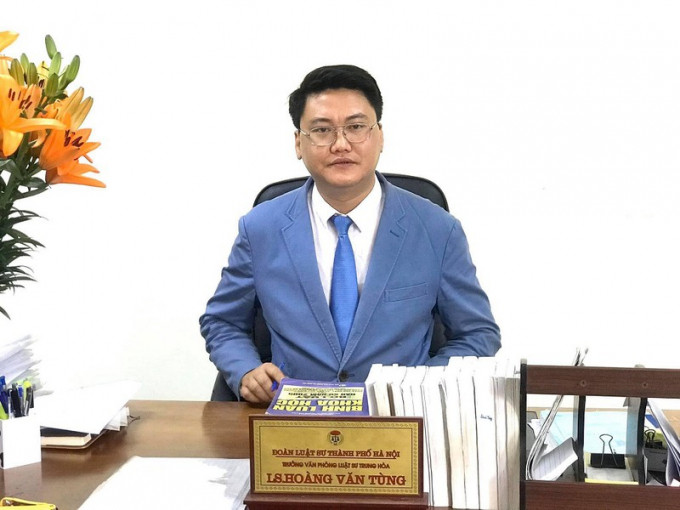 Luật sư Hoàng Văn Tùng - Trưởng Văn phòng Luật sư Trung Hoà