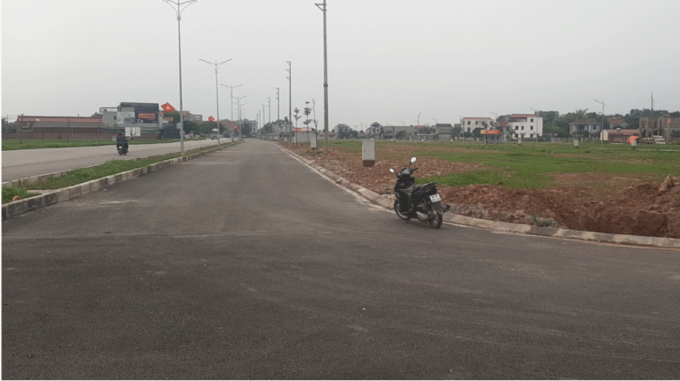 Khu đất thôn Chùa, xã Thái Đào (Lạng Giang) sau khi đưa vào đấu giá có nhiều khách hàng bỏ cọc. Ảnh: Báo Bắc Giang.