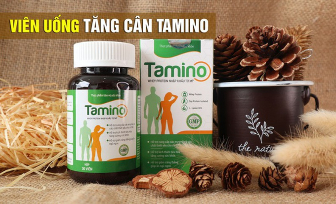 Thực phẩm bảo vệ sức khỏe Tamino được quảng cáo, chào bán rầm rộ trên mạng.
