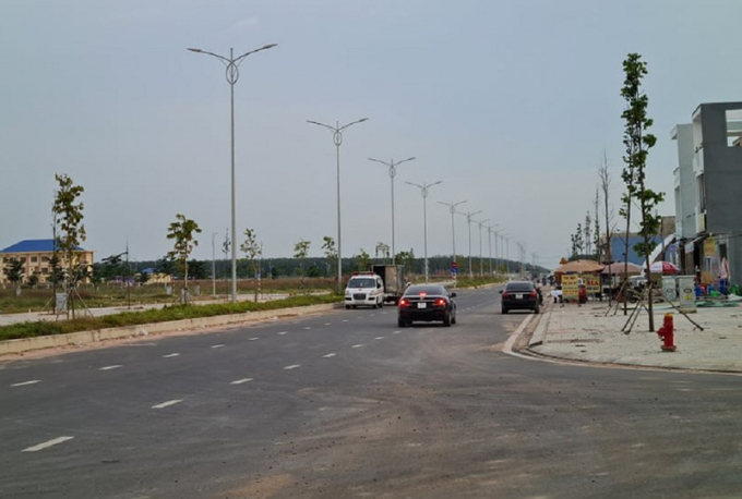 Một góc khu tái định cư Lộc An- Bình Sơn thuộc dự án Sân bay Long Thành. Ảnh: VŨ HỘI.