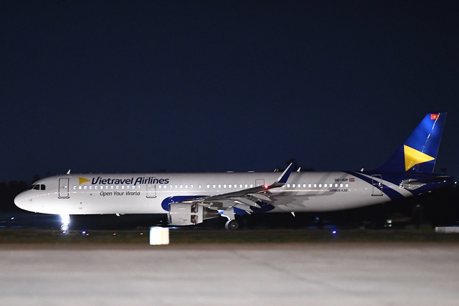 Tàu bay đầu tiên trong đội bay Vietravel Airlines là mẫu A321CEO. Ảnh: VTR.