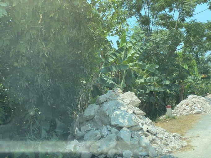Nguyên liệu san lấp không hợp quy cách