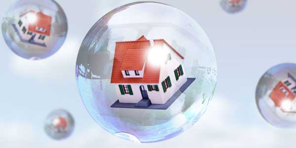 Tình trạng vỡ bong bóng bất động sản sẽ xảy ra.