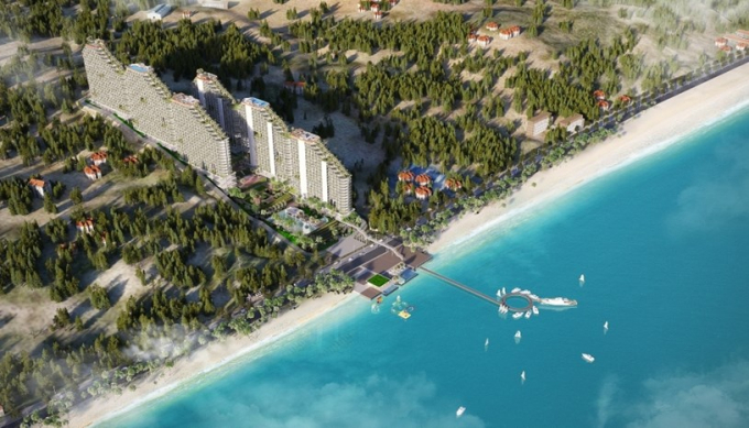 Phối cảnh tổng thể Dự án Apec Mandala Wyndham Mũi Né.