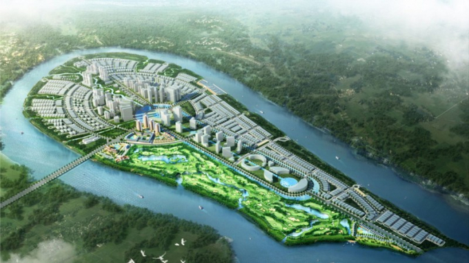 Phối cảnh Khu đô thị du lịch sinh thái Đại Phước. Ảnh: DIC Corp