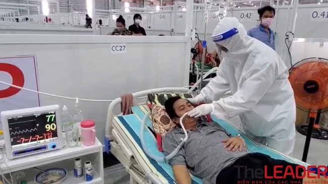 Khu điều trị bệnh nhân Covid-19 Thới Hòa, Bình Dương. Ảnh: Hứa Phương