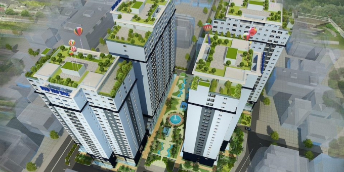 Hình ảnh phối cảnh dự án nhà ở xã hội số 324 đường Lý Thường Kiệt (quận 10, TP Hồ Chí Minh) đang được rao bán và đăng tải công khai trên mạng xã hội - Ảnh: MXH