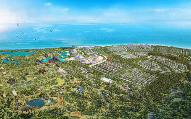Phối cảnh dự án khu phức hợp du lịch nghỉ dưỡng Safari có diện tích 627,6ha tại xã Bưng Riềng và xã Bình Châu, huyện Xuyên Mộc.