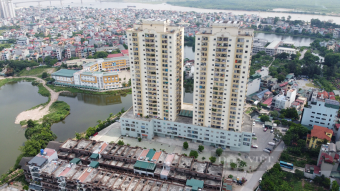 Dự án Khu nhà ở tại thôn Đồng đã bàn giao và đưa vào sử dụng nhiều năm qua. (ảnh K.T)