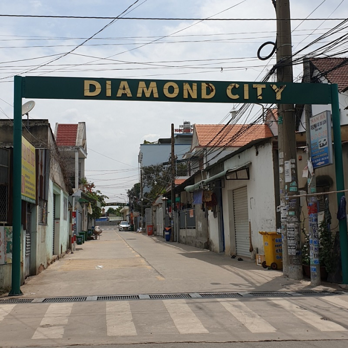 Lối vào dự án Daimond city