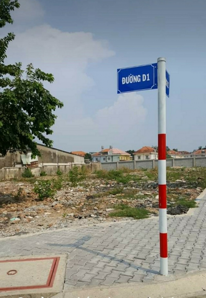 Biển tên đường trong dự án của Công ty hùng Đại Dương