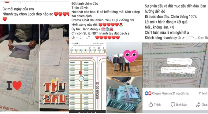 Thông tin rao bán đất dự án rầm rộ trên mạng xã hội