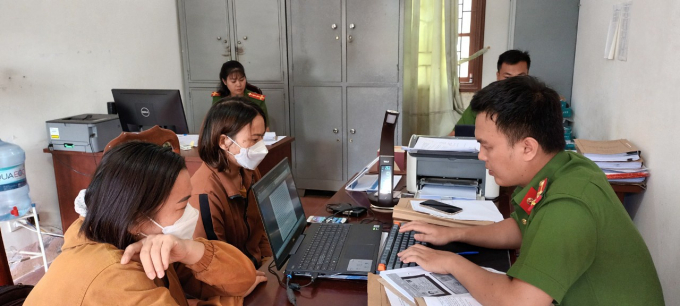 Nạn nhân đến Công an tỉnh Đắk Nông để trình báo vụ việc CÔNG AN CUNG CẤP