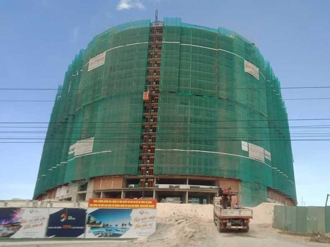 Các tòa nhà của dự án The Arena đã hình thành. Ảnh: TẤN LỘC
