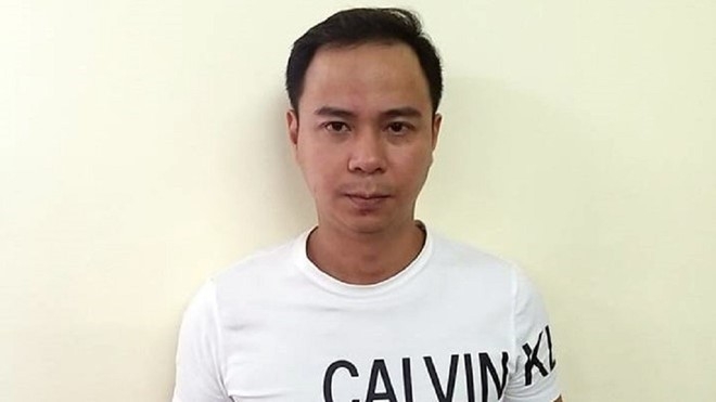 Nguyễn Tiến Hưng, một trong những người cầm đầu trong vụ án tổ chức đánh bạc, đang bị tạm giữ hình sự. Ảnh: Cục Cảnh sát hình sự.