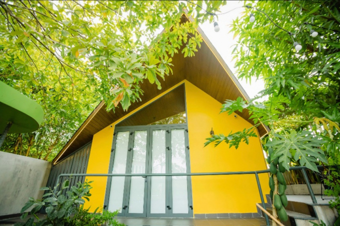 Cát Mộc Homestay có lối thiết kế ấn tượng.