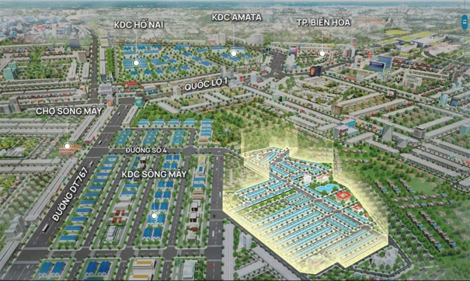 Tiện ích ngoại khu Dự án Khu đô thị PNR Estella Sông Mây Đồng Nai