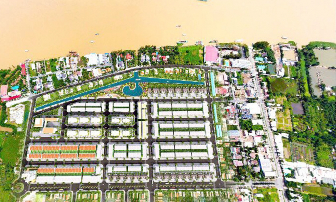 Phối cảnh khu đô thị mới Cồn Khương. Ảnh: Nhật Tân.