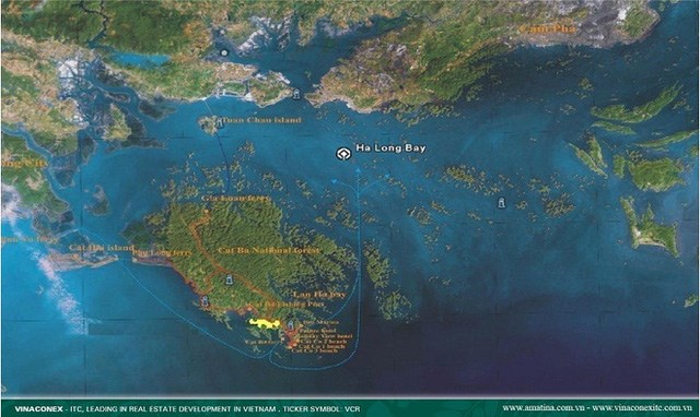 Vị trí dự án Cát Bà Amatina.