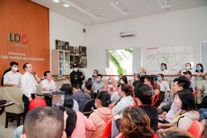 Đại diện Công ty Cổ phần Đầu tư LDG đã có buổi gặp gỡ với khách hàng dự án The Viva City thời điểm cuối năm 2020.