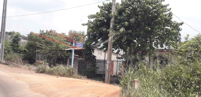 Lối vào khu vực khai thác đá