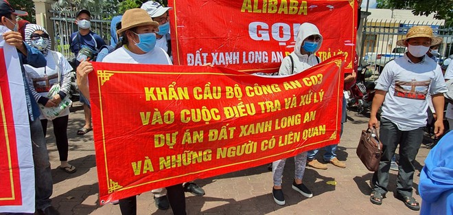 Công ty Đất Xanh Long An, liên quan đến nhóm Công ty Hưng Thịnh, cũng bị tố cáo lừa đảo ẢNH: ĐÌNH SƠN