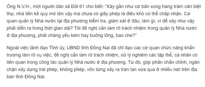 Ảnh chụp bài viết trên báo Nhân Dân Điện tử