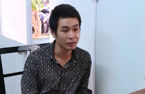 Nguyễn Phong Vũ lúc bị bắt - Ảnh: QUỲNH GIANG