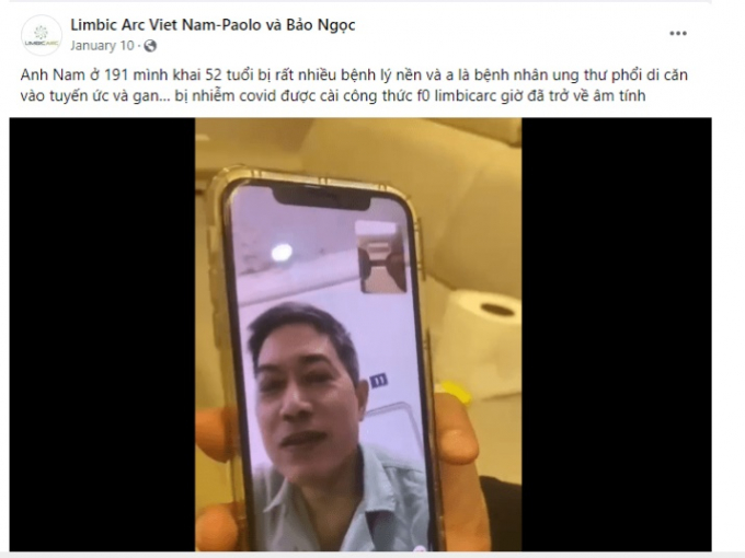 Các đối tượng giới thiệu về Ứng dụng điện tử Limbic Arc trên mạng xã hội có dấu hiệu thổi.